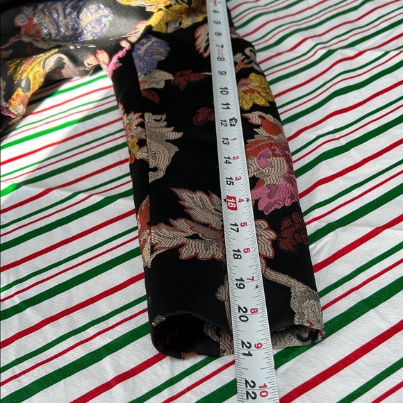 Carlisle New York floral jacquard blazer black multicolor size 6 - Picture 13 of 13